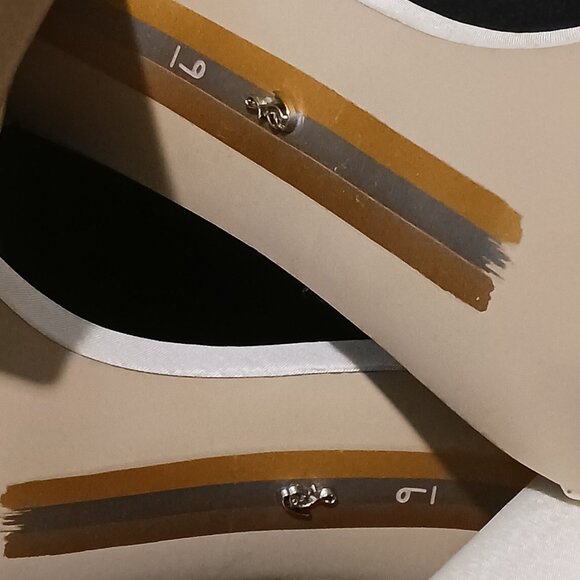 NEW Sam Edelman Yaro Block Heel Evening Sandals Ivory Satin Size 9 - Picture 11 of 13